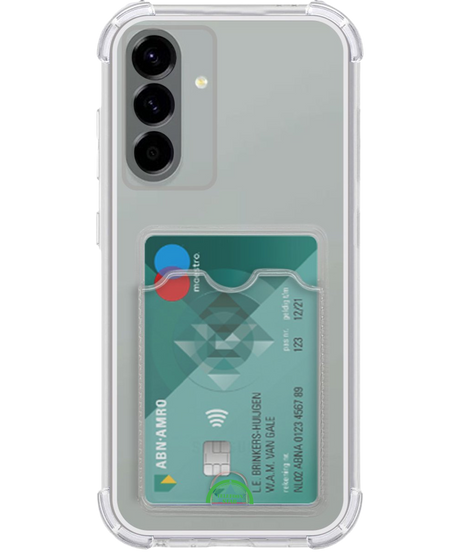 Hoesje voor Galaxy A56 Transparant met Kaarthouder Praktisch, Slank & Schokbestendig