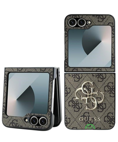 Hoesje voor Samsung Z Flip 7 FE Bruin Guess slank en lichtgewich