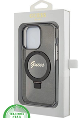 Transparant Hoesje met Zwarte Ringhouder iPhone 15 Pro Max