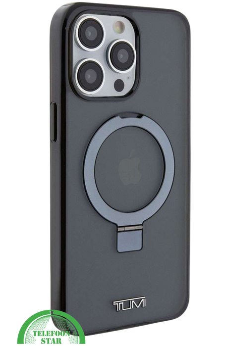 donkergrijze iPhone 16 Pro hoesje met magnetische ringhouder