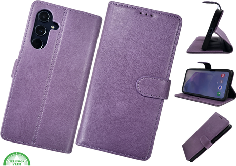 Hoesje voor Samsung Galaxy S26 Paars Boek Leer Stijlvolle