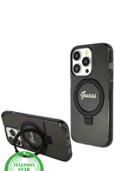 Transparant Hoesje met Zwarte Ringhouder iPhone 15 Pro Max