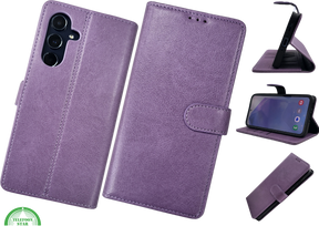 Hoesje voor Samsung Galaxy S26 Plus Paars Boek Leer Stijlvolle