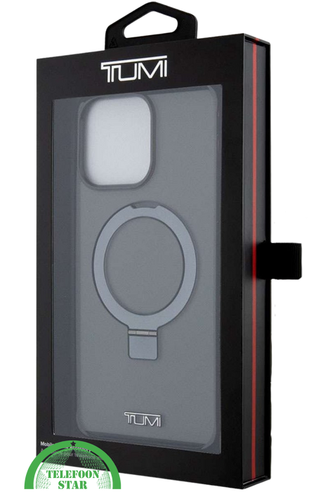 donkergrijze iPhone 16 Pro hoesje met magnetische ringhouder