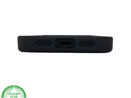 iPhone 16e Hoesje MagSafe Compatibel Zwart met Standaard, Schokbestendig