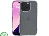iPhone 16 Pro Max Transparant Hoesje &ndash; Glanzende Grijze Achterkant met Stevige Bescherming