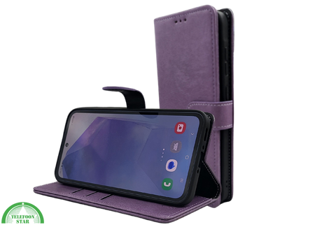 Hoesje voor Samsung Galaxy S26 Paars Boek Leer Stijlvolle