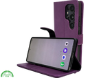 Boekcase Hoesje voor Samsung S26 Ultra diep paars