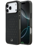 Hoesje voor iPhone 17 Pro Max Smoke black Stealth Pattern Shield Case