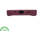 iPhone 15 Plus Hoesje &ndash; Zwart-Bordeaux met MagSafe Ring | Stijlvol &amp; Functioneel
