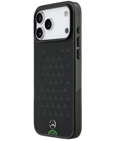 Hoesje voor iPhone 17 Pro Max Smoke black Stealth Pattern Shield Case