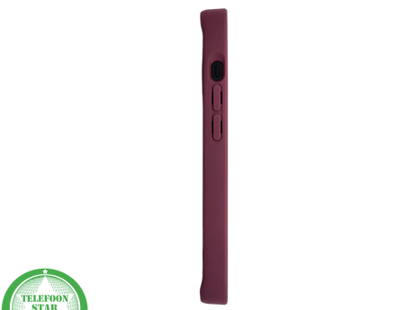 iPhone 15 Plus Hoesje &ndash; Zwart-Bordeaux met MagSafe Ring | Stijlvol &amp; Functioneel