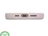 Siliconen Cover iPhone 13 / 14 &ndash; Mat Lichtgrijs | Minimalistische Bescherming