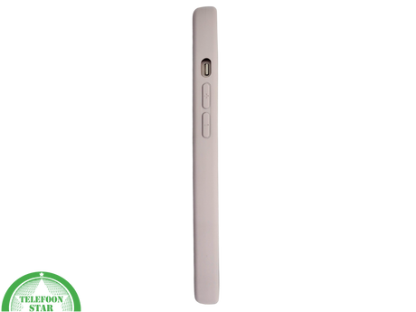 Siliconen Cover iPhone 13 / 14 &ndash; Mat Lichtgrijs | Minimalistische Bescherming