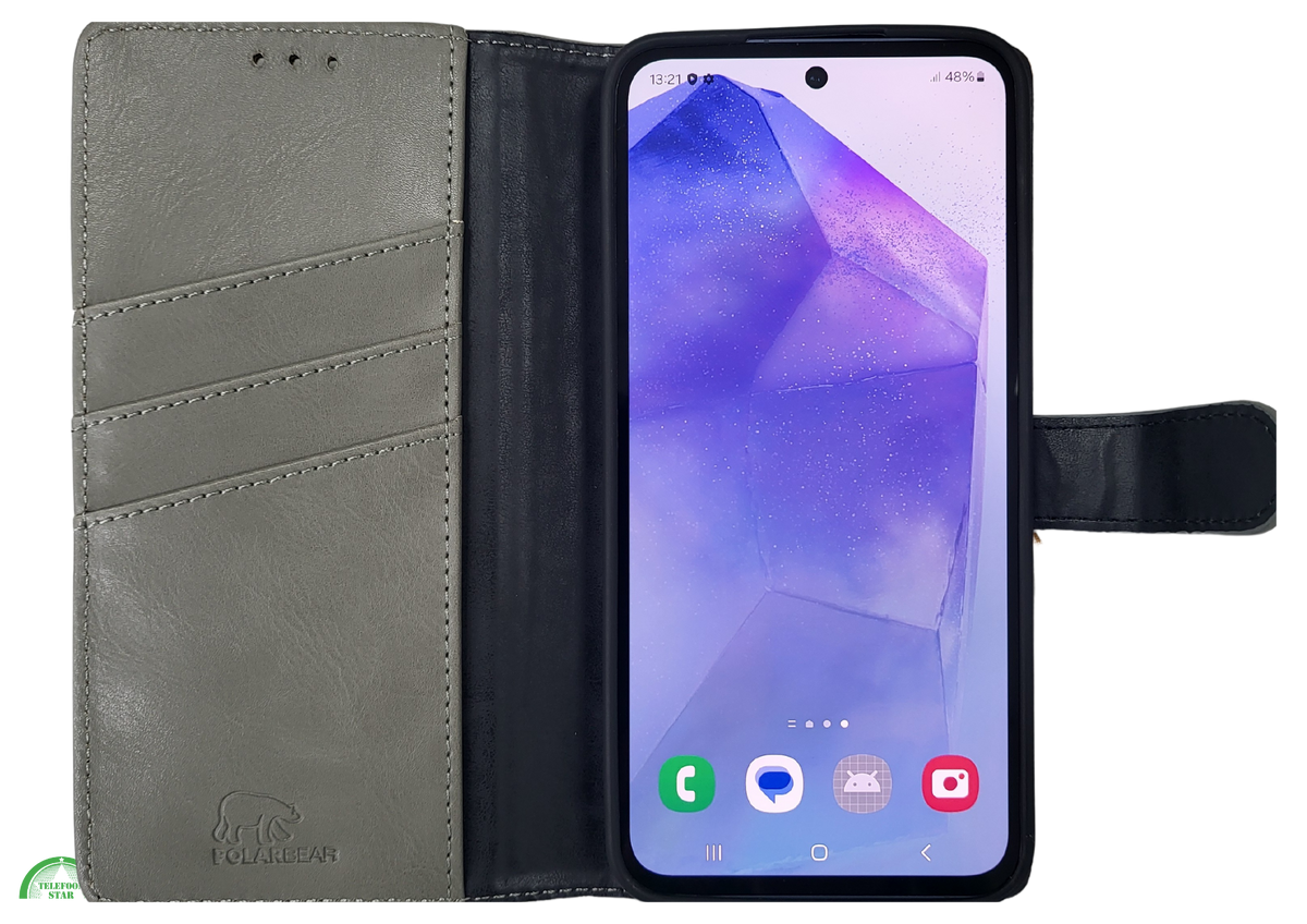 Hoesje voor Samsung Galaxy S26 Boek Case Leer Stijlvolle en Wallet Grijs