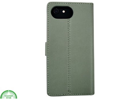 Boek case Groen cover iPhone 16E 2025 leer up