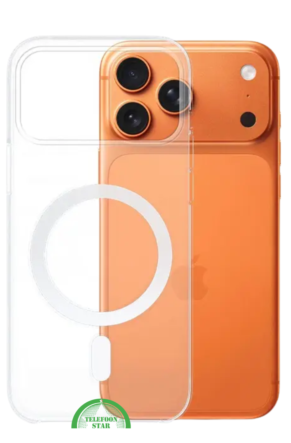 Silicone Hoesje voor iPhone 17 Pro &ndash; MagSafe &amp; Schokbestendig, Flexibel, Helder &amp; Extra Sterk, transparant en | Telefoonstar