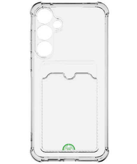 Hoesje voor Galaxy A17 Transparant met Kaarthouder Praktisch, Slank & Schokbestendig