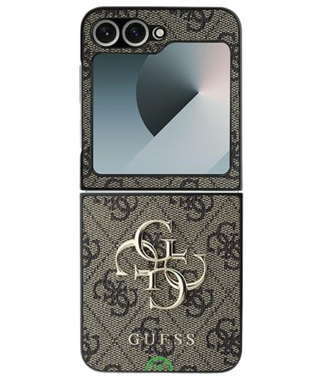 Hoesje voor Samsung Z Flip 7 FE Bruin Guess slank en lichtgewich