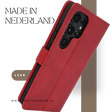 Boekcase hoesje voor Samsung S26 Ultra Rood kunstleer
