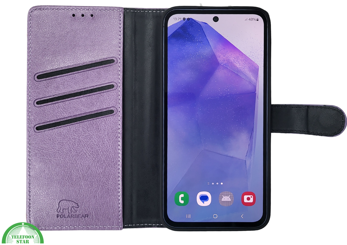 Hoesje voor Samsung Galaxy S26 Paars Boek Leer Stijlvolle