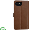 Hoesje voor iPhone 17e Boek Case Leer Wallet Case Donker Bruin