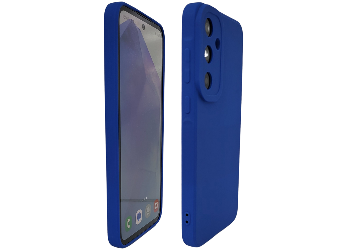 Hoesje voor Samsung Galaxy A37 Blauwe TPU siliconen Stijlvolle Bescherming