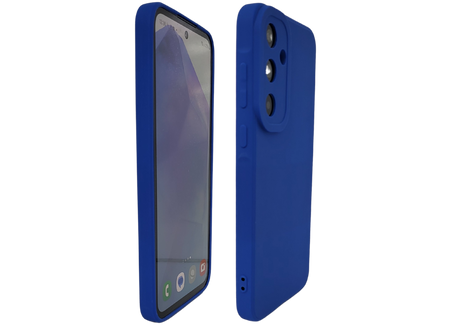 Hoesje voor Samsung Galaxy A37 Blauwe TPU siliconen Stijlvolle Bescherming