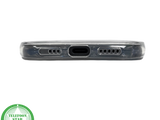 iPhone 15 Hoesje &ndash; Zwart Schedel Design met Bloemen | Kunstzinnig &amp; Beschermend