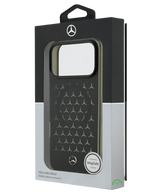 Hoesje voor iPhone 17 Pro Max Smoke black Stealth Pattern Shield Case