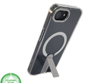 iPhone 16E Transparante witte randen Hoes met MagSafe Ring