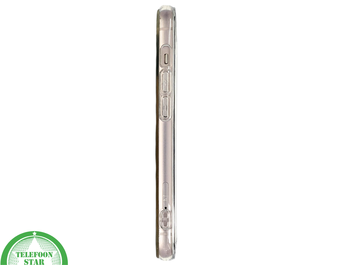 Bloemen Hoesje iPhone 13 / 14 &ndash; Transparant Met Echte Bloemenlook