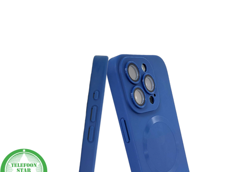 Blauw iPhone 15 Pro Max Hoesje met MagSafe &ndash; Slank &amp; Mat Design | Telefoonstar.nl