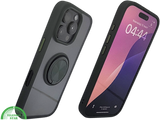 iPhone 16 Pro Zwart Hoesje Met Ringhouder Stevige Rugcover Voor Extra Grip