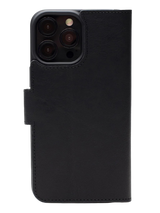 Zwart Wallet Hoesje iPhone 13 Pro &ndash; Leerlook &amp; Kaartvakken | Telefoonstar