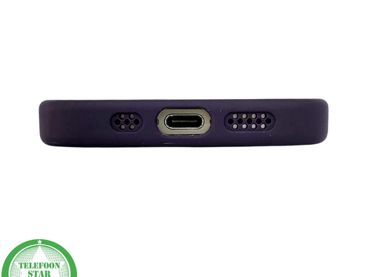 Transparant Paars iPhone 15 Pro Max Hoesje met MagSafe &ndash; Modern &amp; Magnetisch | Telefoonstar.nl