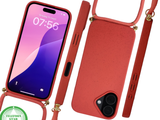 iPhone 16 Hoesje met Koord Rood &ndash; Stijlvolle &amp; Duurzame Bescherming