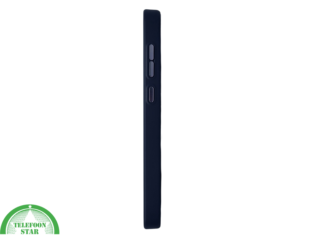 Hoesje voor Samsung A37 Transparant met Blauwe Rand Schokbestendig
