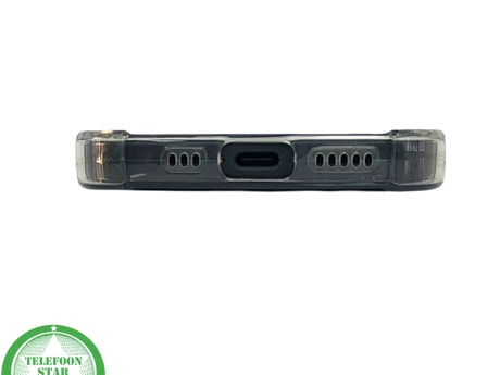 iPhone 15 Plus Transparant Hoesje &ndash; Met Opklapbare Kaarthouder &amp; Stevige Bescherming