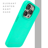 Turquoise iPhone 15 Pro Hoesje &ndash; Fris Kleurrijk &amp; Beschermend | Telefoonstar.nl