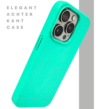 Turquoise iPhone 15 Pro Hoesje &ndash; Fris Kleurrijk &amp; Beschermend | Telefoonstar.nl
