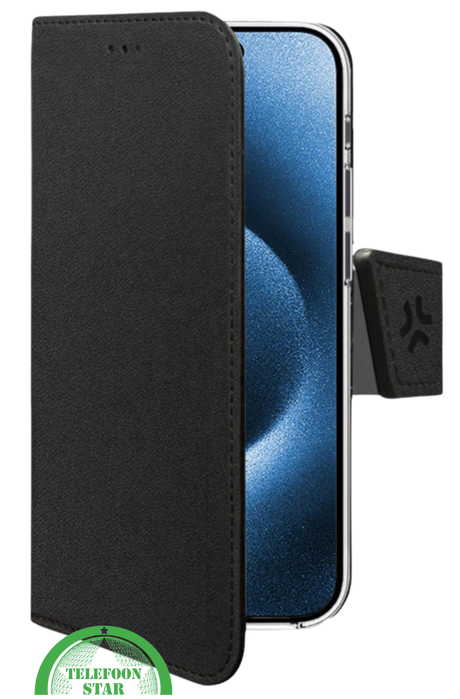 iPhone 16 Pro Bookcase Hoesje &ndash; Zwart| Elegant Design met Volledige Bescherming