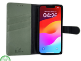 Boek case Groen cover iPhone 16E 2025 leer up