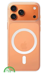Silicone Hoesje voor iPhone 17 Pro &ndash; MagSafe &amp; Schokbestendig, Flexibel, Helder &amp; Extra Sterk, transparant en | Telefoonstar