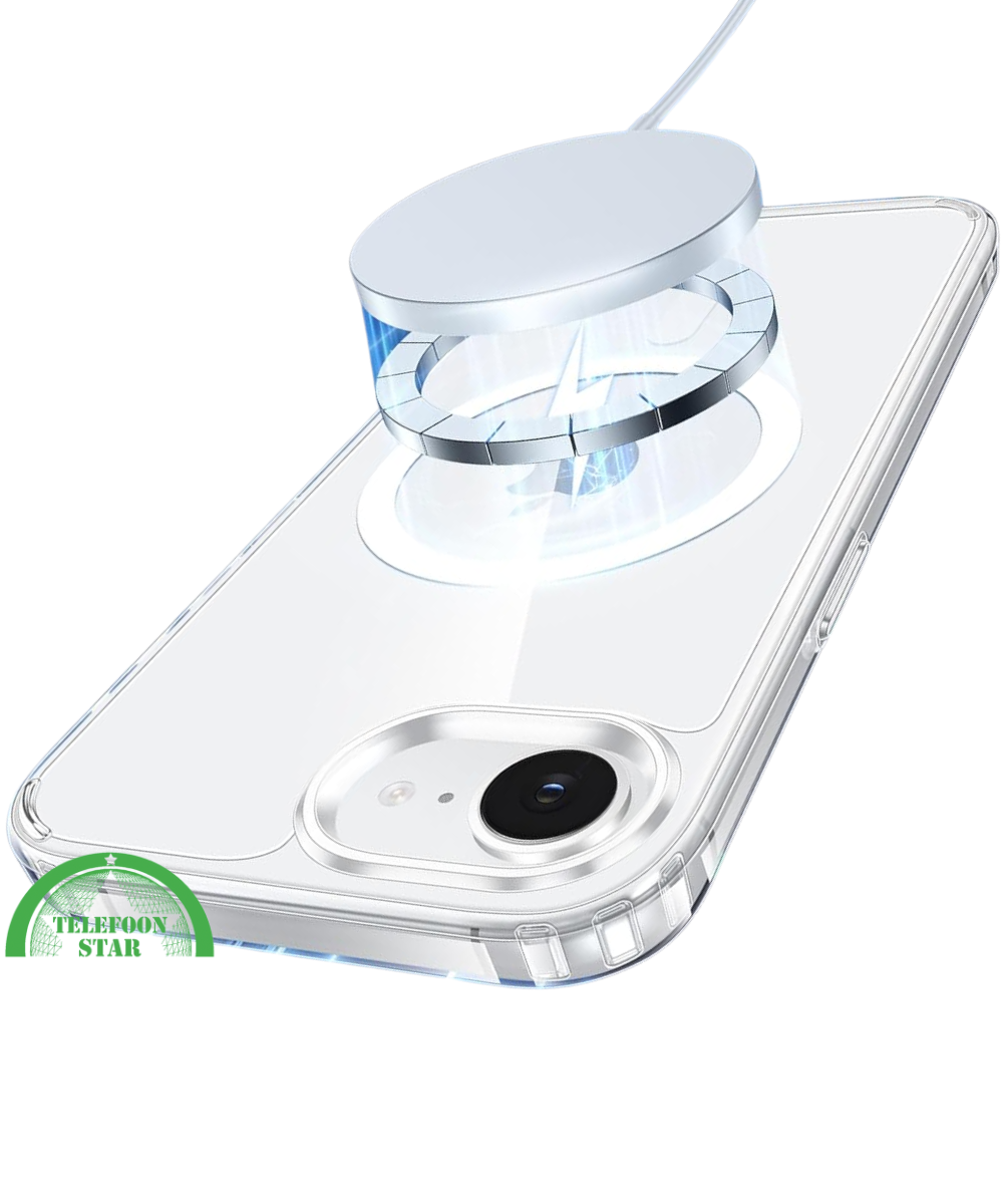 Hoesje voor iPhone 17E Transparant MagSafe Hoesje &ndash; Slank, Sterk &amp; MagSafe