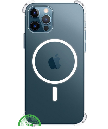Hoesje voor iPhone 12 Pro Transparant MagSafe, Slank, Sterk & Magnetisch