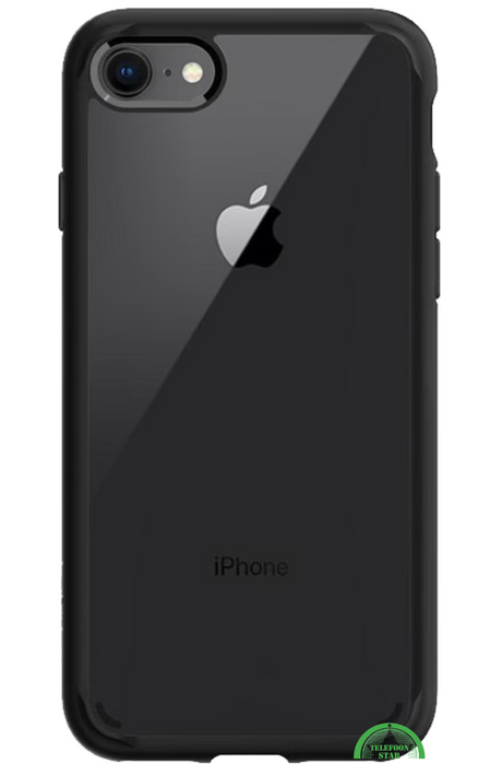 Hoesje voor iPhone SE Zwart Transparant, Slank, Flexibel &amp; Schokbestendig