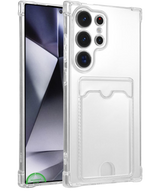 Transparant Hoesje voor Samsung S23 Ultra met Kaartvak, Praktisch, Slank & Shockproof