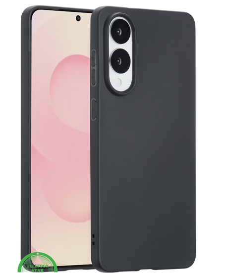 Zwart Hoesje voor Samsung S25 Edge – Slank, Gripvast & Krasbestendig