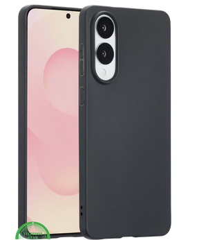 Zwart Hoesje voor Samsung S25 Edge – Slank, Gripvast & Krasbestendig